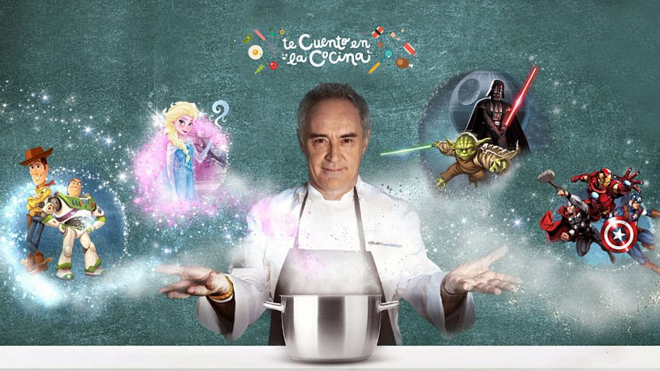 Walt Disney Company y el reconocido chef Ferran Adriá, crean el cuento “Te cuento en la cocina”, para que los niños aprendan a comer sano
